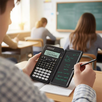Scientific calculator solar panel and screen