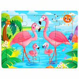 Wooden 3D Jigsaw Puzzle - Animal & Vehicle Theme, 30-Piece thumbnail 1