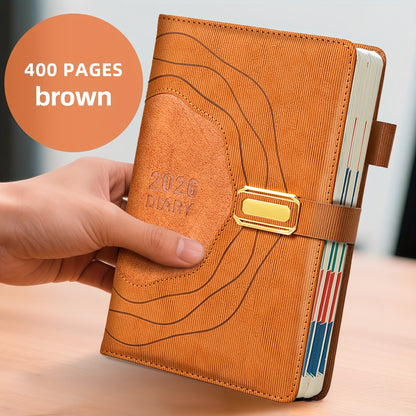 Daily planner brown cover
