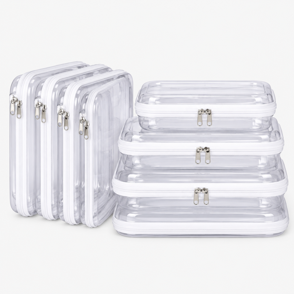 Clear Toy Storage Pouch Set – 3-Piece Hardcase Organizer