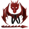 Set costume da cosplay drago - maschera, ali e coda