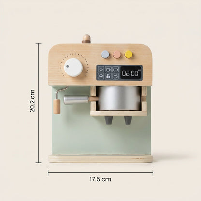 Montessori wooden coffee machine toy