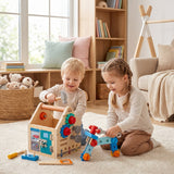 Montessori Wooden Tool House – Pretend Play Workshop Toy thumbnail 5