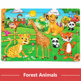 Wooden 3D Jigsaw Puzzle - Animal & Vehicle Theme, 30-Piece thumbnail 4