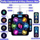 Light-Up Dance Mat with 6 LED Buttons & Bluetooth for Kids thumbnail 3