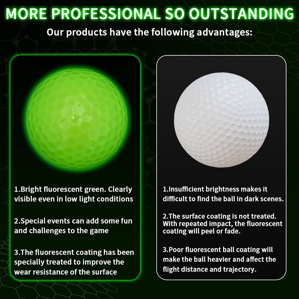 Golf ball night visibility