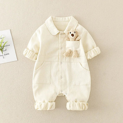 Denim Jumpsuit White