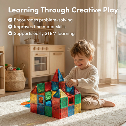 Magnetic building blocks construction set