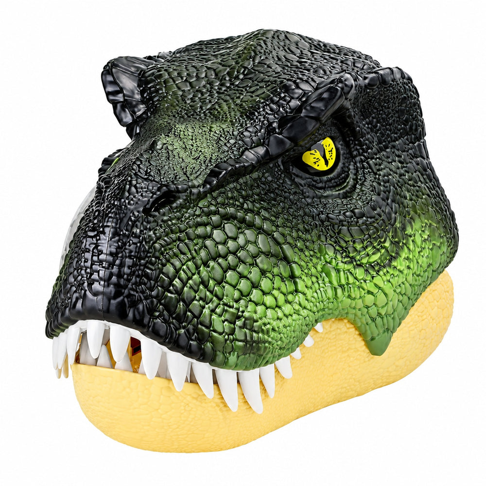 LED Light-Up Dinosaur Mask with Moving Jaw