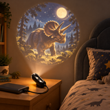 Dinosaurus-projector-nachtlamp, USB-gevoed, 8 thema's miniatuur 5