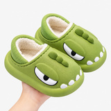 Dinosaurus-pantoffels van katoen, instappantoffels met hielstuk, voor kinderen en volwassenen miniatuur 3