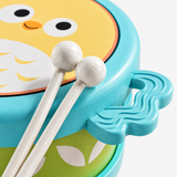 Kids Wooden Animal Print Drum with Sticks thumbnail 3