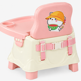 Adjustable Foldable Baby Booster Dining Chair with Tray miniatura 4