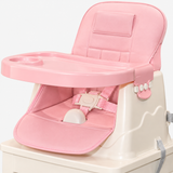 Adjustable Foldable Baby Booster Dining Chair with Tray miniatura 3