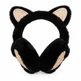Cat Ear Glitter Plush Earmuffs, Winter Ski Ear Warmers for Women & Girls thumbnail 4