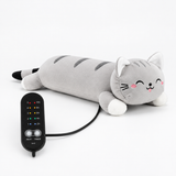 Heated Cat Plush Pillow, USB Rechargeable Warming Cushion with 5 Heat Levels & Timers thumbnail 1