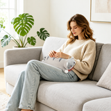 Heated Cat Plush Pillow, USB Rechargeable Warming Cushion with 5 Heat Levels & Timers thumbnail 2