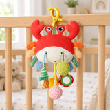 Crib Pull-String Toy, Hanging Crinkle Rattle Cot Hanger for Babies thumbnail 4