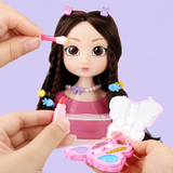 Princess Hair Styling Doll Head Toy Kit - 19 Piece Play Set thumbnail 3