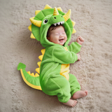 Dinosaur Baby Onesie with Hood and Tail (1-9 Months) thumbnail 2