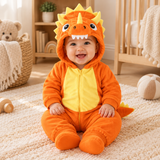 Dinosaur Baby Onesie with Hood and Tail (1-9 Months) thumbnail 6