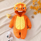 Dinosaur Baby Onesie with Hood and Tail (1-9 Months) thumbnail 3