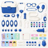 Pretend Play Doctor Kit for Kids, 72 Pieces miniatuur 4