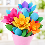 DIY Fabric Flower Bouquet Craft Kit for Kids thumbnail 3