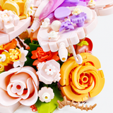 3D Flower Book Building Block Set with Butterfly and Light miniature 3