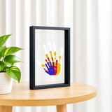DIY-Holzrahmen-Set mit Familienhandabdrücken als Erinnerungsstück Miniaturansicht 4