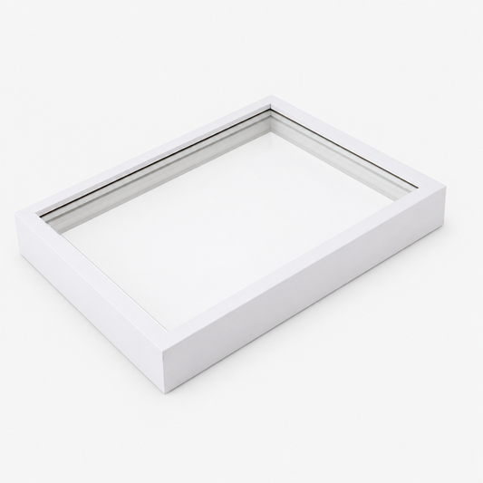 Family Handprint DIY Wooden Photo Frame Keepsake Kit - white wooden frame studio product shot