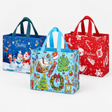 Wiederverwendbare Weihnachtsgeschenktüten mit Henkeln – verschiedene festliche Designs Miniaturansicht 1