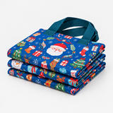 Wiederverwendbare Weihnachtsgeschenktüten mit Henkeln – verschiedene festliche Designs Miniaturansicht 6