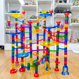 Glow Marble Run Building Block Set with Motorised Lift thumbnail 4