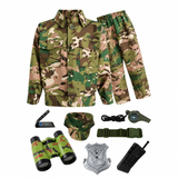 Kids Jungle Camouflage Soldier Costume Set with Accessories thumbnail 3