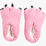 Kids Animal Claw Slippers - Soft Plush Dinosaur & Monster thumbnail 5