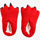 Kids Animal Claw Slippers - Soft Plush Dinosaur & Monster thumbnail 6