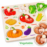 Wooden Montessori Peg Puzzle - Hand-Grip Toddler Board thumbnail 6