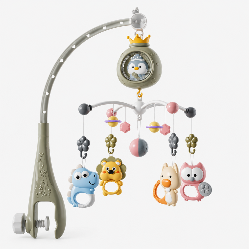 Pinguïn baby-mobiel met interactieve muziek & licht