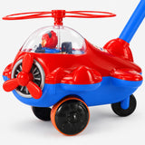 Avion trotteur à pousser miniature 6