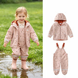 Kids Waterproof Rain Suit, 2-Piece Jacket & Trousers Jumpsuit Combo thumbnail 1