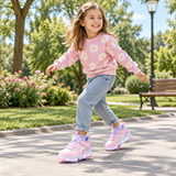 Kids LED Light-Up Roller Sneakers – Wheeled Trainers thumbnail 5