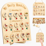 Wooden Daily Routine Chart for Kids thumbnail 1