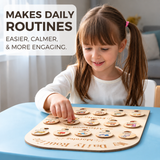 Wooden Daily Routine Chart for Kids thumbnail 3