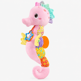 Hochet en peluche froissable Hippocampe, jouet musical doux, 0-12 mois miniature 3