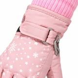Girls Waterproof Ski Gloves, Thick Warm Snow Mittens for Kids 5-8 Years thumbnail 6