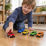 Pull-Back Diecast Stunt Cars – Flip & Jump Toy Set of 5 miniatura 3