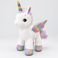 Soft Plush Unicorn Toy, Rainbow Dream Cuddly Pillow for Kids