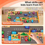 Wooden Magnetic Alphabet Maze Puzzle - City Traffic Board thumbnail 3
