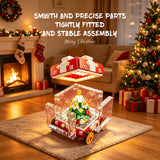 1461pc Mini Christmas Train Building Block Set, Santa & Reindeer Sleigh thumbnail 3